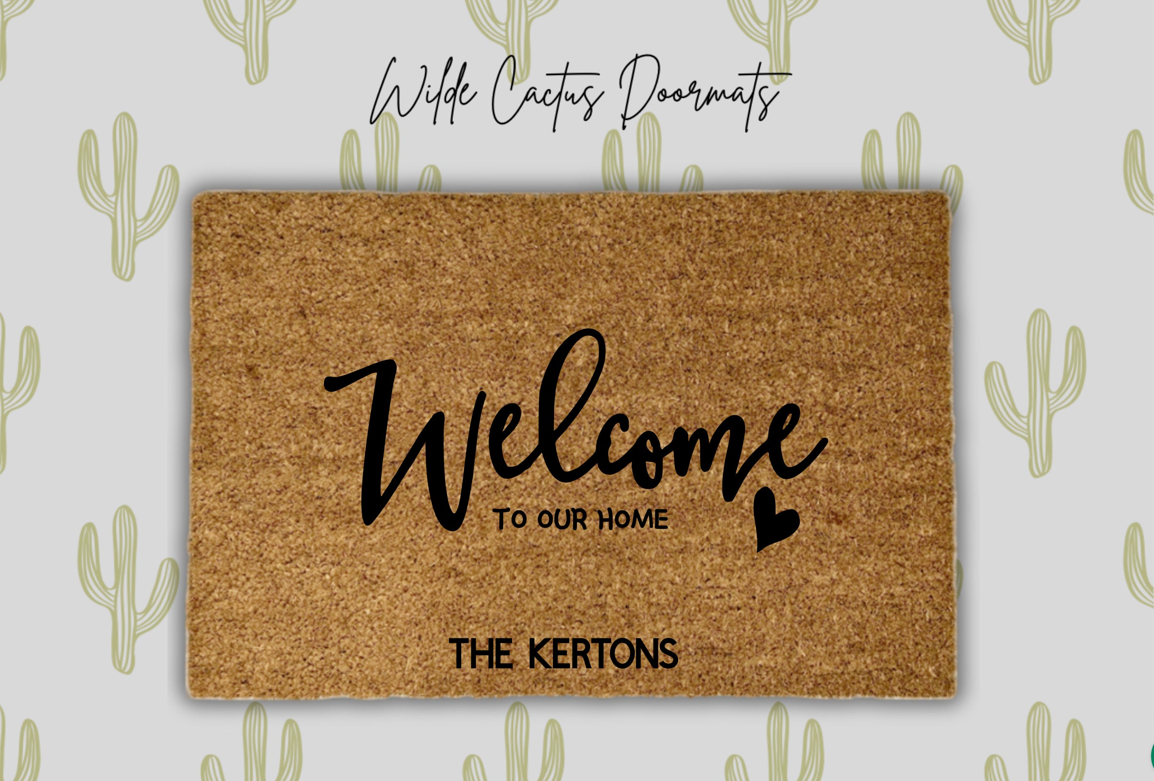 Welcome to Our Home + Family Name