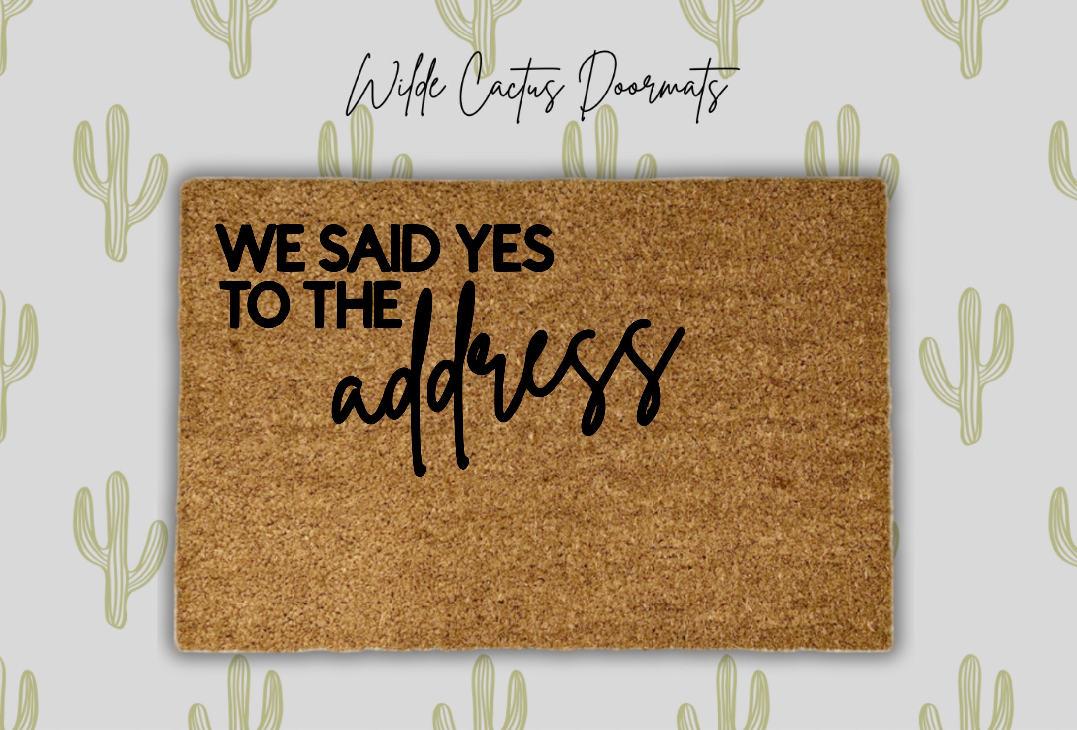 We Said Yes to the Address