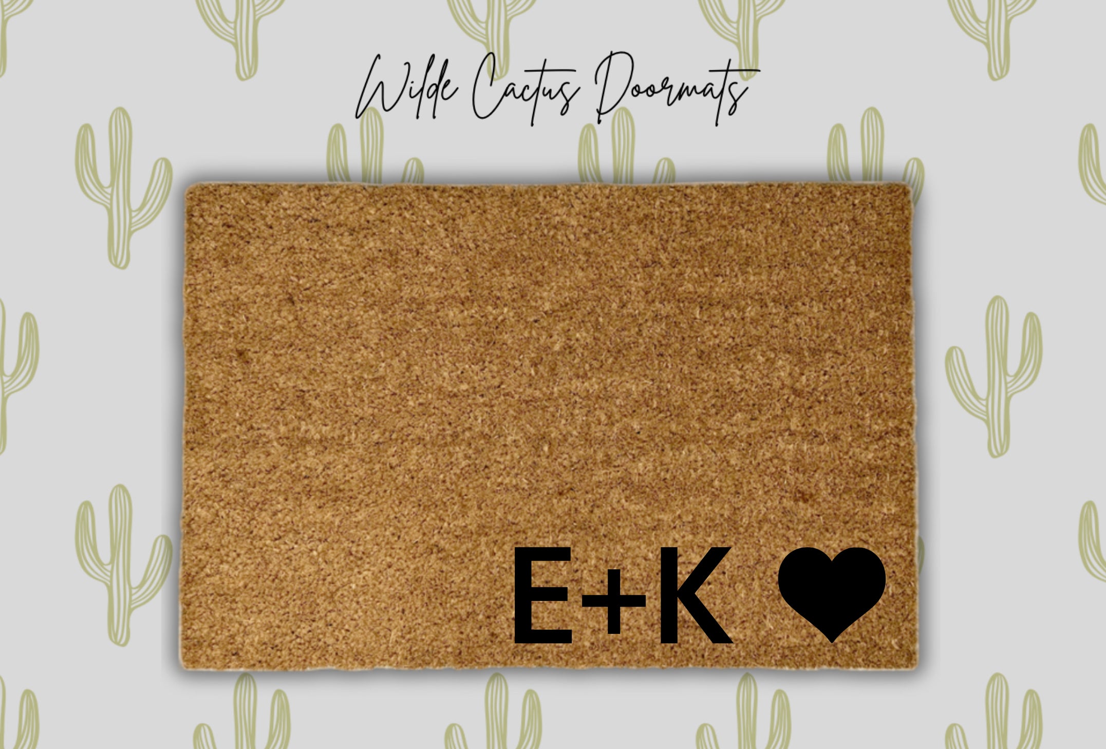 Custom Initials + Heart