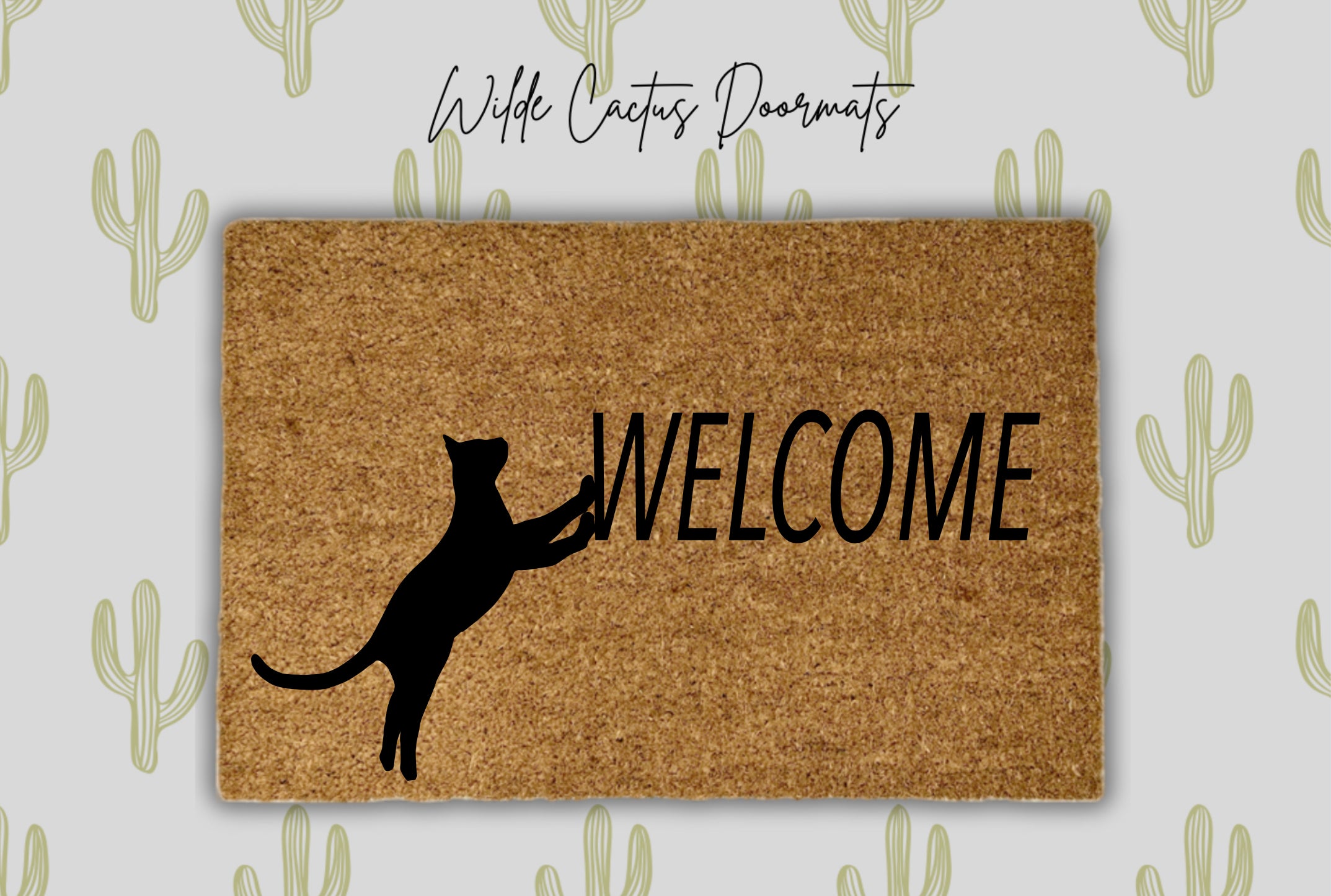 Standing Cat + Welcome