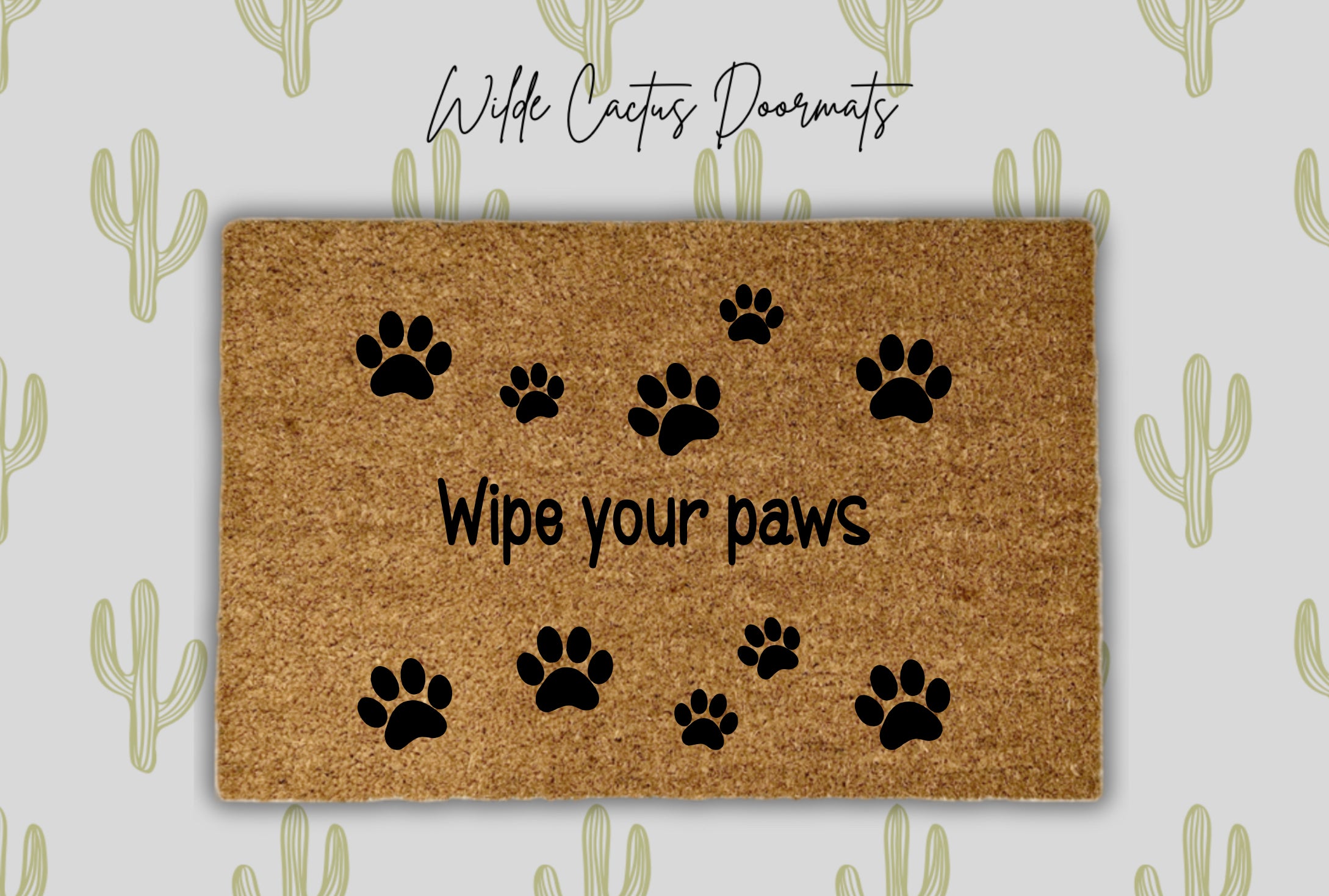 Wipe Your Paws + Paw Prints