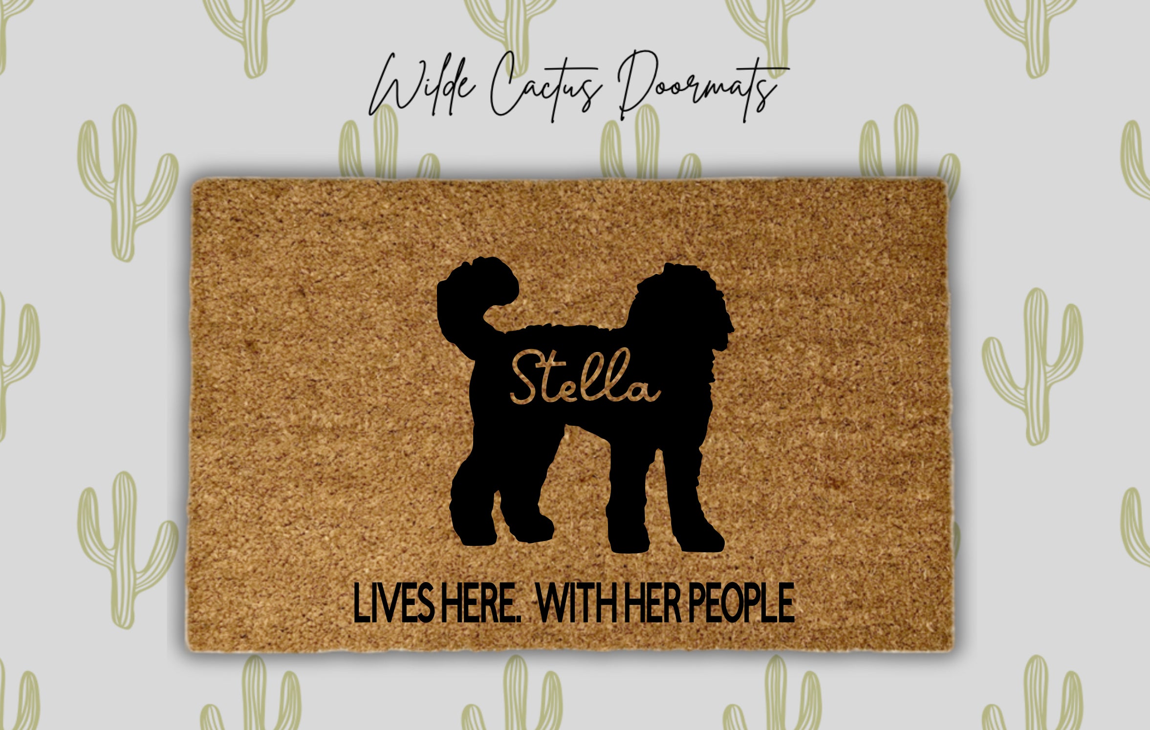 Lives Here. With Her People. + Custom Name