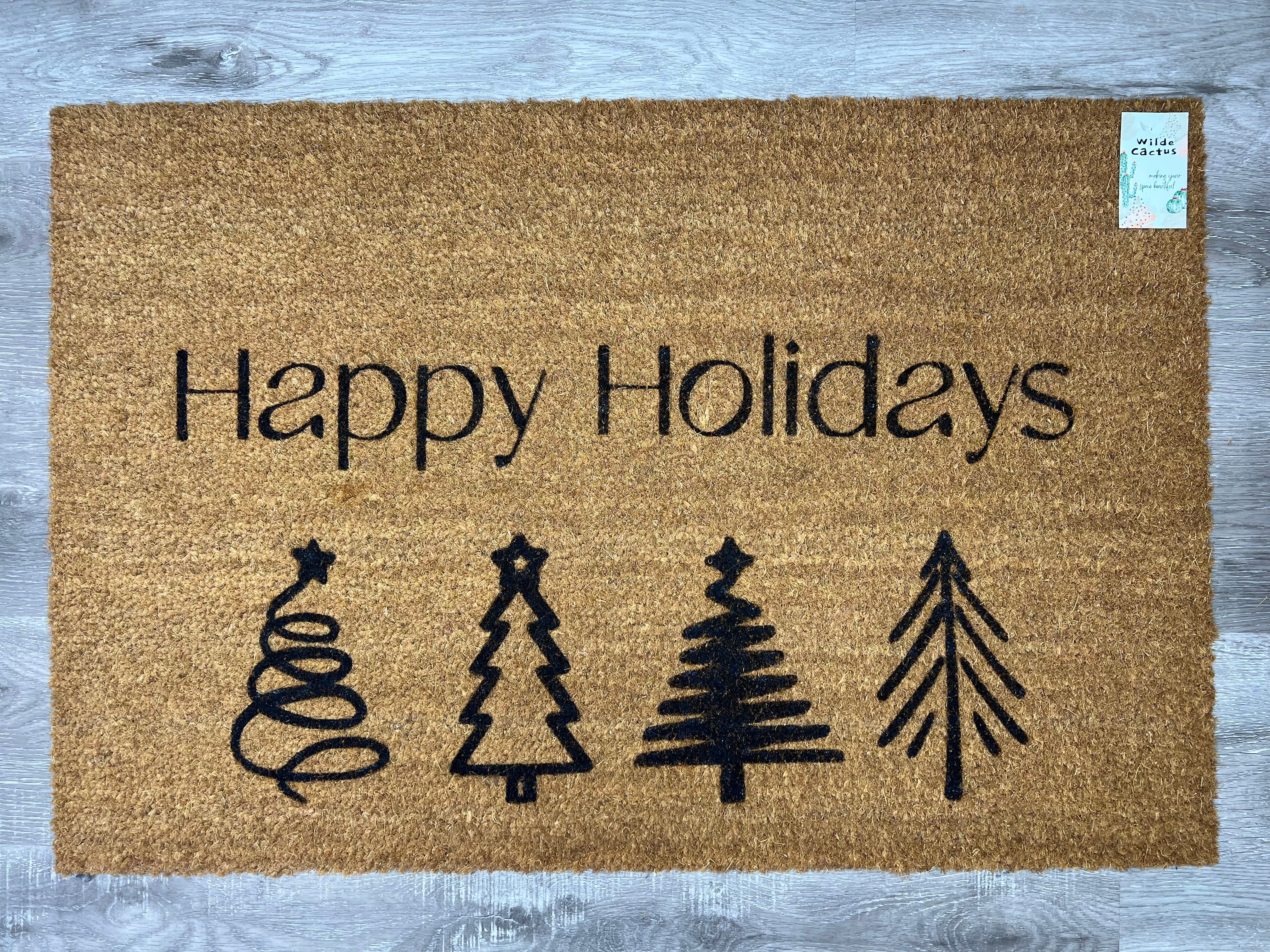 Happy Holidays + Trees.