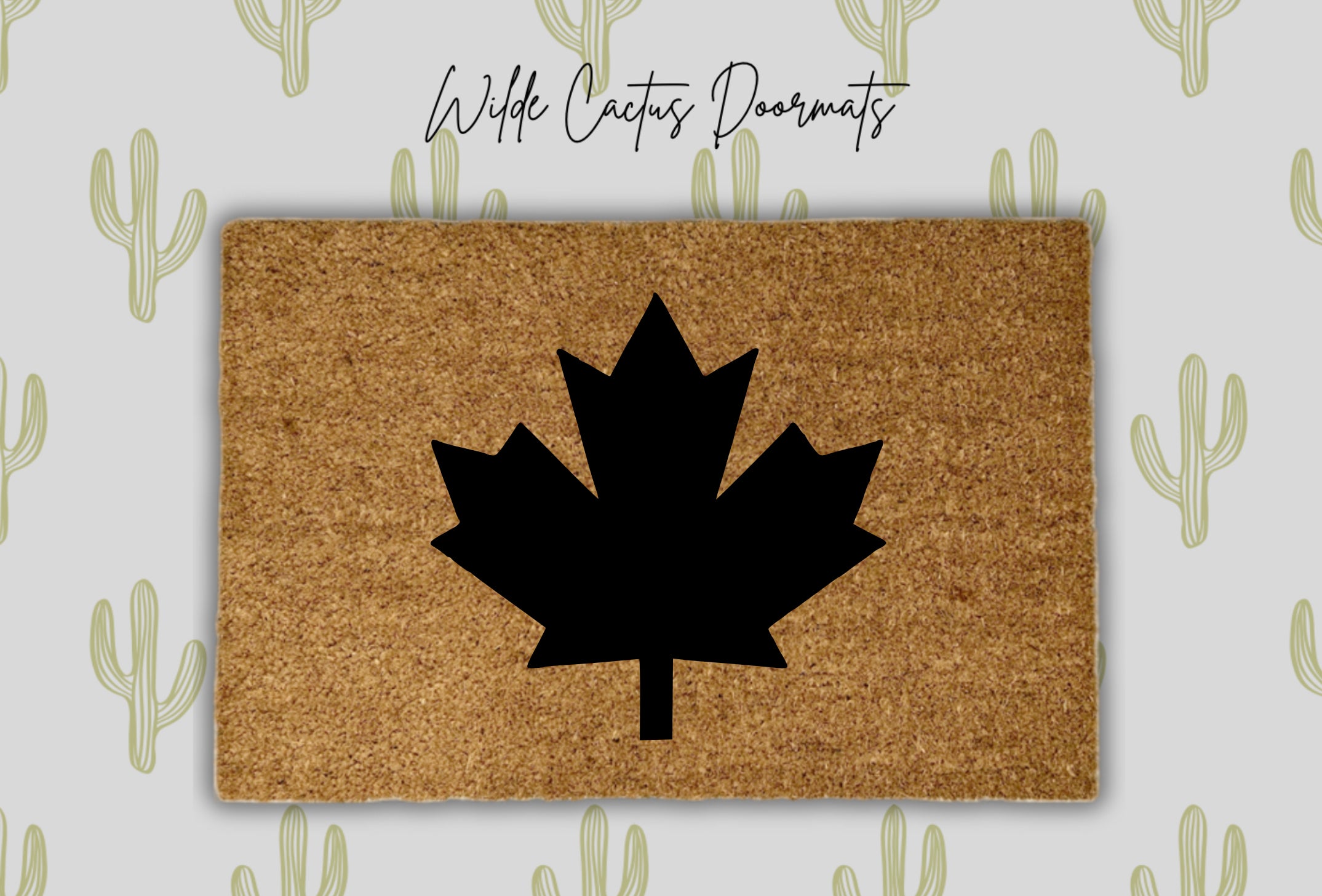 Black Canadian Maple Leaf