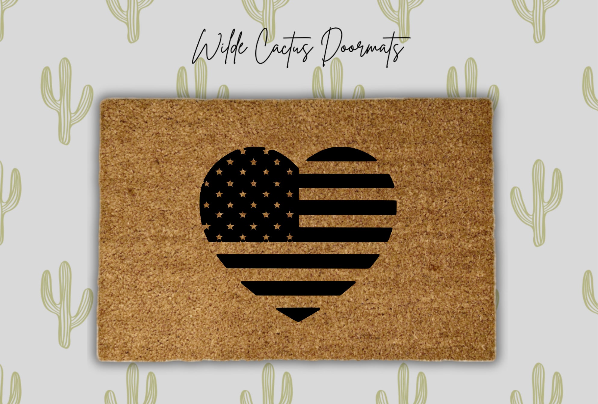 4th of July Fireworks Heart Flag