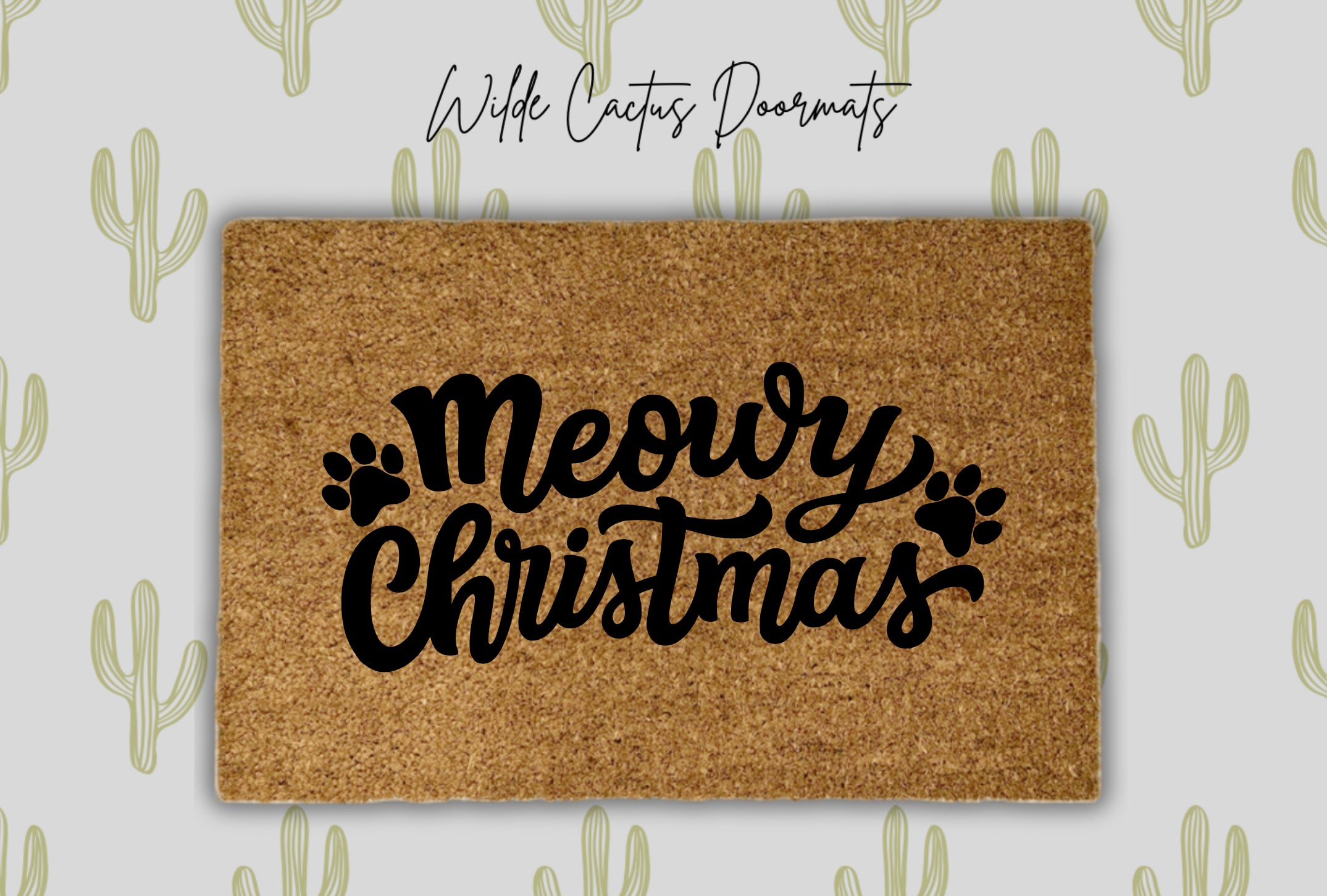 Meowy Christmas + Paw Prints